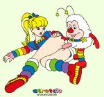 ass ass_grab blonde_hair blue_eyes bottomless erection from_behind hairless_pussy penis pussy rainbow_brite rainbow_brite_(character) stretch stretch_(artist) twink_sprite_(rainbow_brite) uncensored vaginal