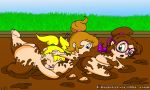   alvin_and_the_chipmunks ass bbw blonde_hair blue_eyes brittany_miller brown_hair chipettes closed_eyes eleanor_miller green_eyes incest jeanette_miller mud nude orange_hair uncensored yuri  