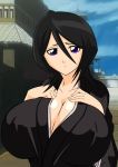  big_breasts black_hair bleach blue_eyes breasts cleavage cute-rukia kuchiki_rukia rukia_kuchiki 
