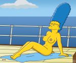  blue_hair marge_simpson tagme the_simpsons wvs yellow_skin 