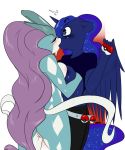  2013 anthro anthrofied ass avante92 blue_eyes blue_hair blush breasts clothing crossover cute duo equine feathered_wings feathers female female/female friendship_is_magic furry hair highres holding_poke_ball horn horse huge_breasts kissing legendary_pok&eacute;mon legendary_pokemon long_hair mammal my_little_pony nintendo poke_ball pokemon pokemon_(game) pokemon_(species) pokemon_crystal pokemorph pony princess_luna princess_luna_(mlp) pussy suicune suicune_(pokemon) surprise symmetrical_docking video_games wings 
