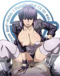  1girl :p assertive breast_slip breasts butcha-u censored cowgirl_position english erect_nipples erection eroquis fingerless_gloves ghost_in_the_shell ghost_in_the_shell_stand_alone_complex girl_on_top gloves hairless_pussy hetero huge_breasts jacket kusanagi_motoko laughing_man motoko_kusanagi naughty_face nipples novelty_censor penis purple_hair pussy red_eyes sex short_hair smile solo_focus spread_legs squatting stockings straddle straddling sweat thighhighs tongue tongue_out vaginal 