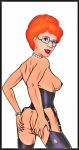  breasts corset garter_straps glasses king_of_the_hill milf peggy_hill redhead stockings tagme 
