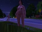  3girls big_breasts breasts chubby hair long_hair mod multiple_girls nipples nude short_hair simspictures sleepwear small_breasts the_sims 