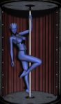 asari blue_skin breasts liara_t&#039;soni mass_effect mememo nipples pole stripper