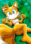  1girl bbmbbf blue_eyes blush female_only genderswap miles_&quot;tails&quot;_prower millie_tailsko mobius_unleashed palcomix sega sonic_(series) sonic_the_hedgehog_(series) 