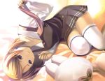  duplicate hentai koutaro lying nijiiro_zakura panties school_uniform smile thighhighs underwear undressing 