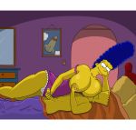  age_difference bart_simpson bed blue_hair breast_sucking breasts breasts_outside cfnm foreskin gif handjob huge_breasts incest larger_female lying marge_simpson milf mom_son mother&#039;s_duty mother_&amp;_son mother_and_son night nightgown nipples nursing_handjob on_bed panties penis size_difference smaller_male strandvaskaren the_simpsons upskirt white_panties whoa_look_at_those_magumbos yellow_skin 