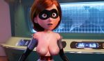  big_breasts breasts disney edit female female_only gloves helen_parr mask necklace nipples the_incredibles topless torn_clothes 