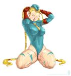   blonde_hair bloocarrot_(artist) braid cammy_white closed_eyes pussy street_fighter twin_tails  