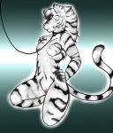  anthro breasts collar feline female fortuna_(artist) furry leash nude solo tiger tigress tresha 