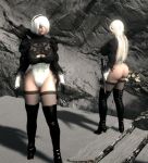 2_girls artist_request huge_ass huge_breasts nier:_automata tagme yorha_no._2_type_b yorha_type_a_no._2
