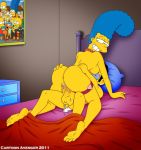  anus artie_ziff ass cartoon_avenger cheating cum_in_pussy girl_on_top marge_simpson sex the_simpsons vaginal vaginal_penetration yellow_skin 