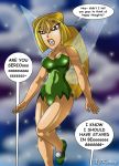 1girl big_breasts blonde_hair bridgette_(tdi) cartoon_network cosplay disney female_only funny green_eyes hourglass_figure light-skinned_female long_blonde_hair long_hair looking_down peter_pan ponytail shiny shiny_skin sky solo_female surfer_girl thick_ass thick_legs thick_thighs tinker_bell tinker_bell_(cosplay) total_drama_island x^j^kny_(artist)