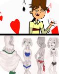 1boy 4girls ass big_breasts black_eyes black_hair black_panties blonde_hair blue_eyes blue_panties bottomless breasts bridgette_(tdi) brown_hair brown_skin card cartoon_network cody_(tdi) comic courtney_(tdi) cover_up curly_hair dark-skinned_female dyed_hair embarrassing goth green_eyes green_hair green_lipstick green_panties gwen_(tdi) hourglass_figure izzy_(tdi) latina light-skinned_female lipstick long_blonde_hair long_hair navel orange_hair pale-skinned_female panties panties_around_leg ponytail red_panties short_hair strip_poker text thick_ass thick_legs thick_thighs topless topless_female total_drama_island two_tone_hair underwear undressing wasp_waist