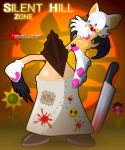  2011 ass bat blue_eyes blush boots breasts cleavage cosplay eggman english_text female furry gloves male neoeclipse neoeclipse_(artist) nude parody pyramid_head rouge_the_bat sega short_hair silent_hill sonic sword text torn_clothes torn_clothing video_games weapon wings 