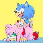  af-js amy_rose anal bent_over blue_hair boots bracelet closed_eyes doggy_position erection from_behind gloves green_eyes hairband jewelry nude penis pink_hair sega shiny shiny_skin sonic_(series) sonic_team sonic_the_hedgehog 