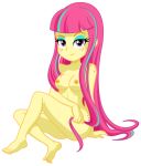  1girl breasts equestria_girls female female_only freckles friendship_is_magic long_hair looking_at_viewer my_little_pony nude sitting solo sour_sweet 