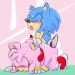  af-js amy_rose anal bent_over blue_hair blush boots bracelet closed_eyes cum doggy_position erection from_behind gloves hairband jewelry nude penis pink_hair sega sonic_(series) sonic_team sonic_the_hedgehog 