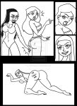 angry archangemon ass bikini comic crossover danny_phantom embarrassing funny lipstick_mark long_hair mandy_(totally_spies) mandy_luxe mole monochrome nude paulina slap smile swimsuit totally_spies