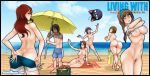 arthur_(lwhg) beach breasts clara_(lwhg) edit elly_(lwhg) erika_(lwhg) jago_(artist) living_with_hipstergirl_and_gamergirl megan_(lwhg) nipples nude sophie_(lwhg)