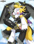  anthro black_skin blackwargreymon breasts canine claws climax clitoris closed_eyes cum cum_inside digihentai digimon ejaculation erect_nipples erection female flying fox furry girl_on_top gloves golden_hair happy_sex horn internal_cumshot machine male mature mechanical moan nipples nude open_mouth orgasm paws penetration penis pussy pussy_juice renamon reverse_cowgirl_position sex sharp_teeth shield tail tattoo testicle tongue vaginal_penetration vixen wet wings yellow_eyes yellow_fur yellow_skin 