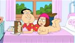  ass breasts family_guy glasses glenn_quagmire hat meg_griffin nude thighs 