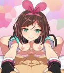  1boy 1girl a.i._channel animated aqua_eyes areolae blush bouncing_breasts breasts brown_hair censor_bar censored clothed_sex cowgirl_position cropped_jacket erection female hairband headphones hetero jacket kizuna_ai lk lk_(lk00) looking_at_viewer loop lying male male/female multicolored_hair nipples nite_(ku3456) no_audio on_back open_mouth outstretched_arms penetration penis pink_hair pov pov_eye_contact pussy sex short_hair short_sleeves smile spread_legs straddling third-party_edit tongue tongue_out two-tone_hair vaginal video virtual_youtuber webm 