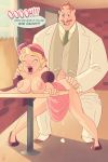  ambiguous_penetration ass bent_over big_breasts blonde_hair blush breasts charlotte_la_bouff cum cum_in_orifice cum_inside disney doggy_position dress dress_lift eli_&quot;big_daddy&quot;_la_bouff erect_nipples father_&amp;_daughter father_and_daughter fucked_silly hair incest lipstick madefromlazers nipples saliva smile tagme text the_princess_and_the_frog topless 