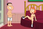  breasts candy_roach family_guy glenn_quagmire leg_lift lindsey_(family_guy) nipples nude shaved_pussy thighs 