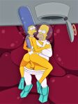  ass breasts cowgirl_position erect_nipples erection homer_simpson marge_simpson the_simpsons thighs vaginal 