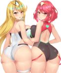 2girls alluring ass big_ass big_breasts big_butt breasts butt cameltoe cleavage clothed clothing dat_ass duo female female_only heroine heroines human human_only kuavera long_hair looking_at_viewer looking_back mythra nintendo nipples pyra seductive smile thicc thick thick_ass thick_thighs video_games wide_hips xenoblade xenoblade_(series) xenoblade_2 xenoblade_chronicles xenoblade_chronicles_2