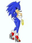  ass breasts butt female genderswap hands_on_hips hedgehog rear_view ring sega sonic sonic_the_hedgehog sonica_the_hedgehog 