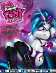 big_breasts blue_hair breasts cover cover_page dj_p0n3 dj_pon3 equine female female_only friendship_is_magic hair hasbro horn more_at_source my_little_pony nipples parody red_eyes slugbox slugbox&#039;s_parodic_pony_pin-ups smile unicorn vinyl_scratch_(mlp)