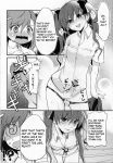 @_@ blush censored comic english erection futanari hard_translated misaka_mikoto monochrome penis shirai_kuroko sweat to_aru_kagaku_no_railgun to_aru_majutsu_no_index translated twin_tails