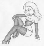  corset family_guy make_over_meg meg_griffin monochrome raylude solo thigh_boots thigh_high_boots 
