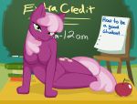 ... 2011 apple book cheerilee cheerilee_(mlp) cutie_mark english_text equine female female_only friendship_is_magic fruit furry green_eyes hair horse long_hair multicolored_hair my_little_pony pink_fur pink_hair pony tail teacher text whitmaverick