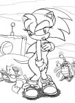  amy_rose anthro breasts cover_up covering covering_self embarrassing female fox funny furry gloves hairband hedgehog miles_&quot;tails&quot;_prower multiple_tails nude pandafox robot rosy_the_rascal sega small_breasts smile solo sonic_(series) surprise tail 
