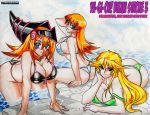 3_girls alexis_rhodes bikini dark_magician_girl jadenkaiba pool sherry_leblanc yu-gi-oh!