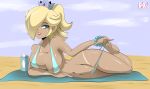  1girl beach bigdead93 nintendo nipples princess_rosalina super_mario_galaxy super_smash_bros. 