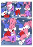  babs_bunny big_breasts breasts buster_bunny comic horny kissing panties pussy 