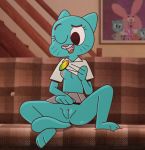  full_body milf nicole_watterson paint34 pussy rule_34 short_skirt small_breasts the_amazing_world_of_gumball 