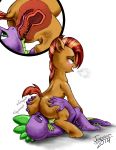 1boy 1girl anilingus anus ass ass_squeeze babs_seed babs_seed_(mlp) blush dragon earth_pony forked_tongue friendship_is_magic groping heavy_breathing interspecies licking licking_anus male/female male_dragon my_little_pony oral pony pussy spike_(mlp) squeeze tongue tongue_in_anus uterus womb x-ray