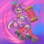 amy_rose anthro anus ass avian big_ass bird boots bracelet breasts cum female flicky furry gloves green_eyes hairband hammer heart hedgehog highres jewelry looking_back mallet necklace nipples no_panties piko_piko_hammer pink plump_labia pose pussy sega short_hair short_tail sideboob sif sif_(artist) signature smile sonic_(series) sweat_drop tail tongue tongue_out topless upskirt weapon 
