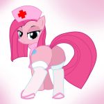  ass friendship_is_magic looking_back my_little_pony no_panties pinkie_pie pyruvate solo 