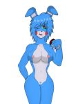 blue_hair bonnie_(fnaf) bonnie_(fnia) bunny_girl five_nights_at_freddy&#039;s five_nights_in_anime fnia fnia_hentai furry posing pubic_hair robot robot_girl