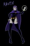 1girl character_name dc_comics female female_only grey_skin grimphantom non-nude purple_eyes purple_hair raven_(dc) solo teen_titans