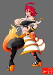 .hack .hack//gu alkaid ass big_breasts breasts cleavage nipples red_hair witchking00 yowkow