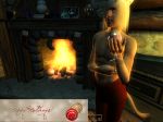  cat_ears cat_tail cg christmas drink fireplace gay glass holidays male oblivion tail the_elder_scrolls topless toras_(oblivion) 