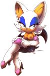  bat blush boots breasts clothing female furry gloves nancher nipples rouge_the_bat sega smile solo sonic_the_hedgehog topless undressing wings 